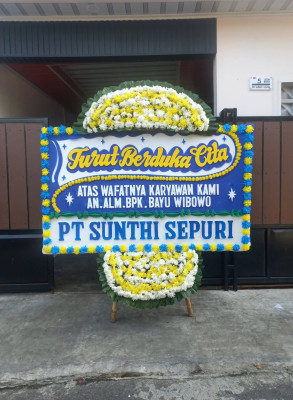 Papan Bunga Duka di Cilandak Timur